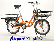 Airport XL mit doppeltem Rahmenrohr und Industriekörben vorn und hinten